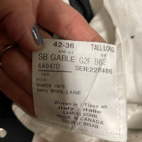 Samuelsohn performance gable suit - Picture 3 of 7